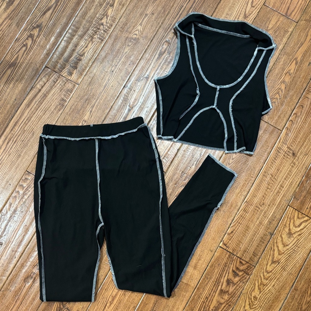 SHEIN Black Textured Fabric